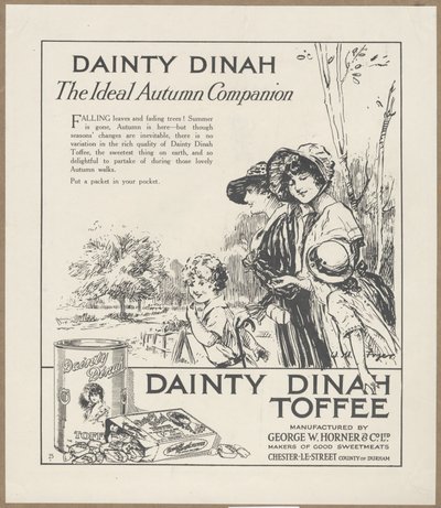 Dainty Dinah Toffee, ca. 1920 door Wilfred Fryer