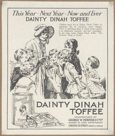 Dainty Dinah Toffee, ca. 1920 door Wilfred Fryer