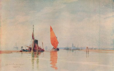 Vroege ochtend. Venetiaanse lagunes, ca. 1917 door Wilfrid Williams Ball