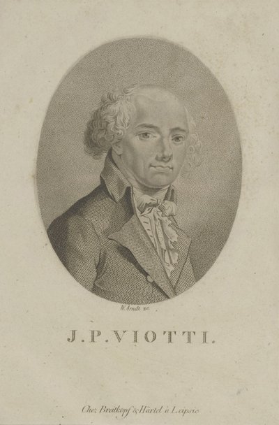 Portret van de componist Giovanni Battista Viotti 1755-1824, c. 1800 door Wilhelm Arndt