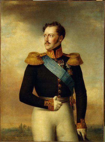 Portret van keizer Nicolaas I door Wilhelm August Golicke