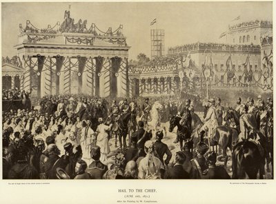 Otto von Bismarck in Berlijn in 1871 door Wilhelm Camphausen