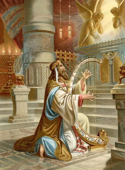 David de Psalmist door Wilhelm Ebbinghaus