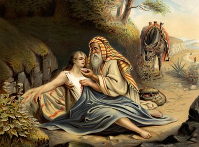 De Barmhartige Samaritaan door Wilhelm Ebbinghaus