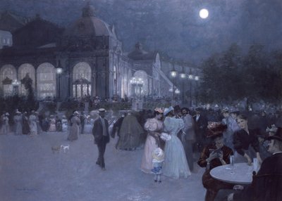 Avondconcert in het Stadspark door Wilhelm Gause