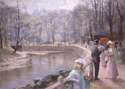 An der Tepl (Langs de Teplá Rivier) door Wilhelm Gause