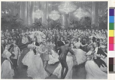 Bal aan het hof - redenering van de quadrille door Wilhelm Gause