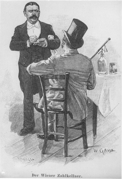 De Weense Zahlkellner door Wilhelm Gause
