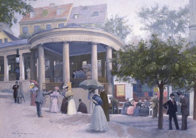 Schloßbrunnen door Wilhelm Gause