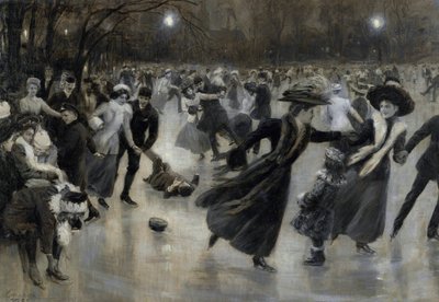 Een feest op het ijs door Wilhelm Gause