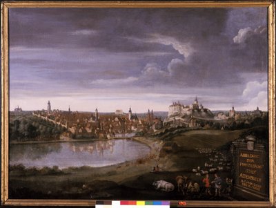Uitzicht op Altenburg door Wilhelm I Richter