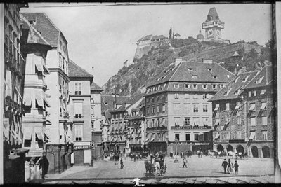 Hoofdplein in Graz door Wilhelm J. Burger