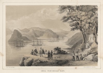 Simoda vanaf Vandalia Bluff, 1855 door Wilhelm Joseph Heine