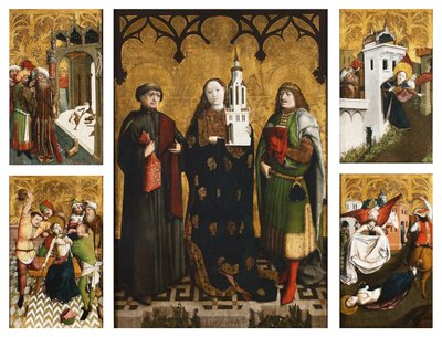 Altaarstuk van Sint Barbara door Wilhelm Kalteysen