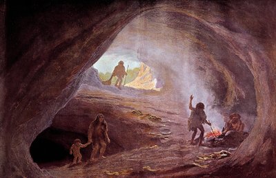 Prehistorie: grotten tijdens de ijstijd door Wilhelm Kranz