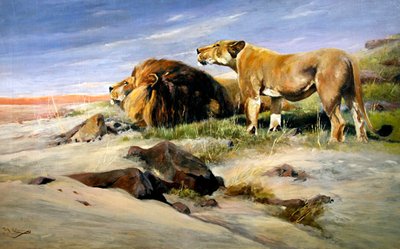 Rovers van de woestijn door Wilhelm Kuhnert