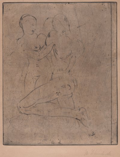 Verkrachting II door Wilhelm Lehmbruck