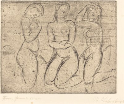 Drie Knielende Vrouwen door Wilhelm Lehmbruck