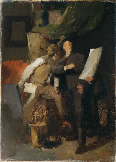 De critici door Wilhelm Maria Hubertus Leibl