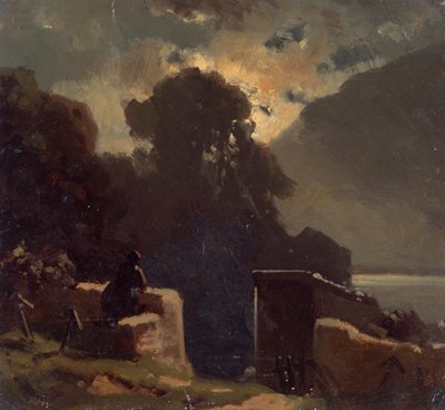 Maanlandschap door Wilhelm Lichtenheld