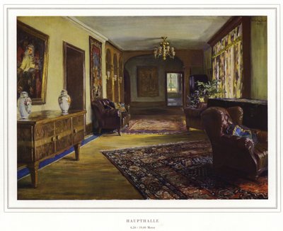 Bedrijf van tapijtproducenten Halbmond-Teppichfabrik Von Koch Und Te Kock (kleur litho) door Wilhelm Ludwig Heinrich Claudius