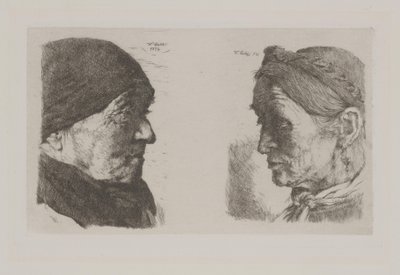 Een Boerenpaar door Wilhelm Maria Hubertus Leibl