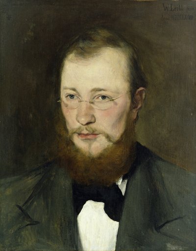 Friedrich Rauert, 1877 door Wilhelm Maria Hubertus Leibl