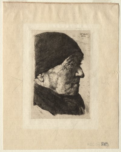 Hoofd van een boer door Wilhelm Maria Hubertus Leibl