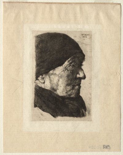 Hoofd van een boer, 1874 door Wilhelm Maria Hubertus Leibl