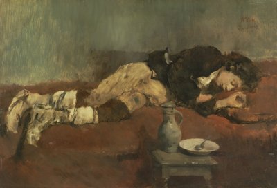 Savoyaardse jongen die slaapt, 1869 door Wilhelm Maria Hubertus Leibl