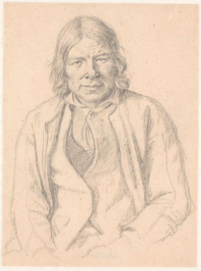 Borstbeeld van een Zweedse boer door Wilhelm Marstrand