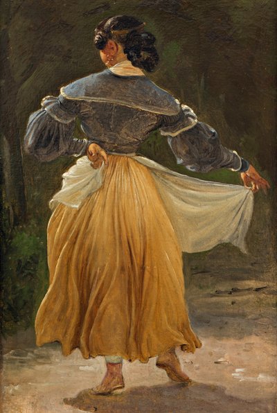 Dansende Romeinse Vrouw, voor 1838 door Wilhelm Marstrand