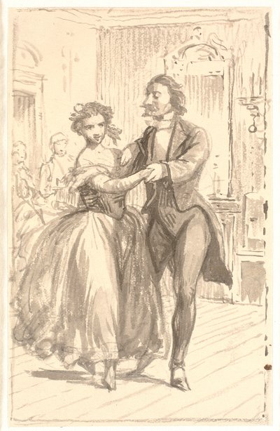 Het eerste paar op het bal door Wilhelm Marstrand