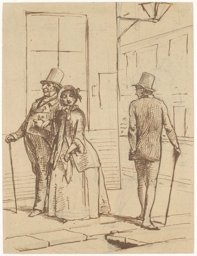 Een dierbare ontmoeting door Wilhelm Marstrand