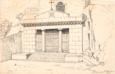 Kerkportaal, Marino door Wilhelm Marstrand