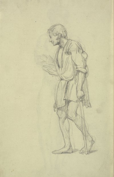 Kreupel. Figurenstudies door Wilhelm Marstrand
