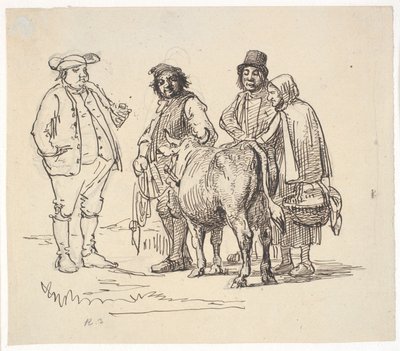 Liefhebbers van de koe door Wilhelm Marstrand