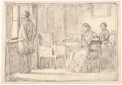 Slechte stemming door Wilhelm Marstrand