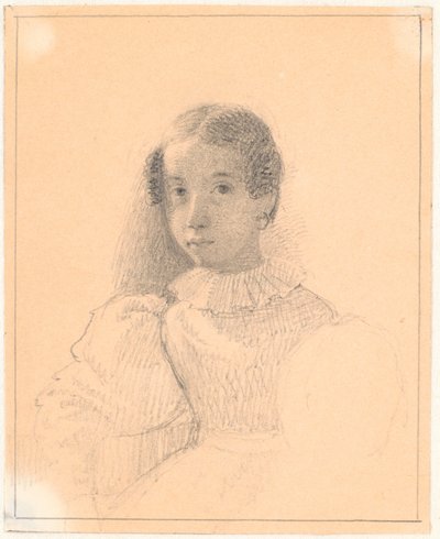 Portret van Adelaide Emilie Waagepetersen door Wilhelm Marstrand