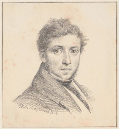Portret van C. Købke door Wilhelm Marstrand