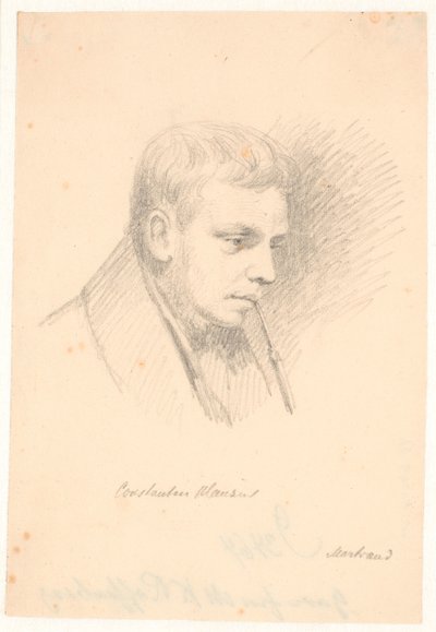 Portret van Constantin Hansen door Wilhelm Marstrand