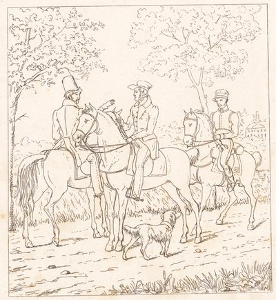 Ruiters door Wilhelm Marstrand