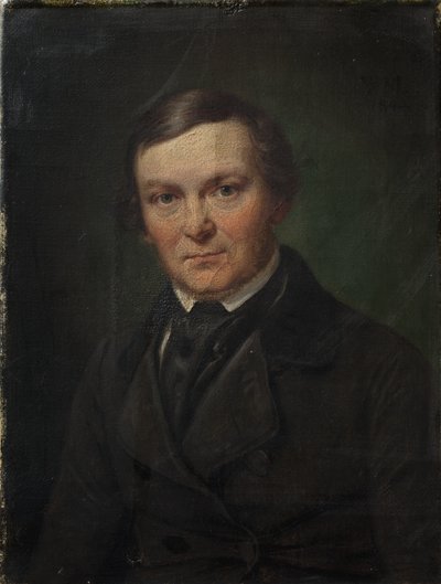 De architect Gottlieb Bindesbøll door Wilhelm Marstrand