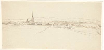 Uitzicht op Mora in Dalarne door Wilhelm Marstrand