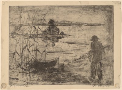 Vissen op de Havelrivier door Wilhelm Oesterle