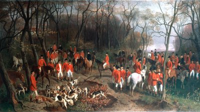 Elizabeth op de jacht, eind 19e eeuw door Wilhelm Richter