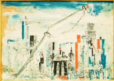New York, Manhattan met Kraan door Wilhelm Thöny