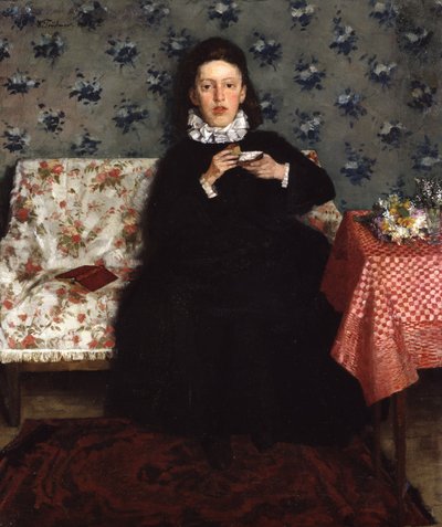 Op de Bank door Wilhelm Trübner