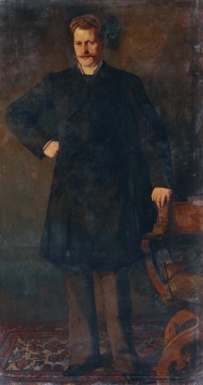 De operazanger Theodor Reichmann door Wilhelm Trübner