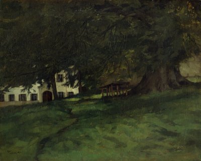 Linde op Herrenchiemsee door Wilhelm Trübner